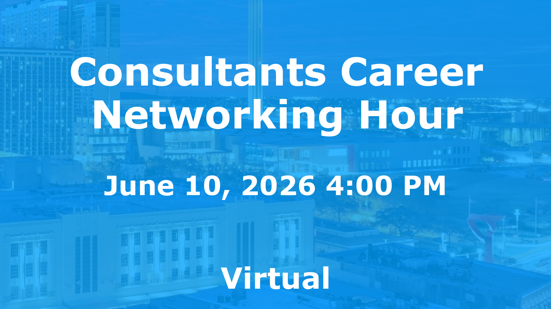 Consultants Career Networking Hour event image